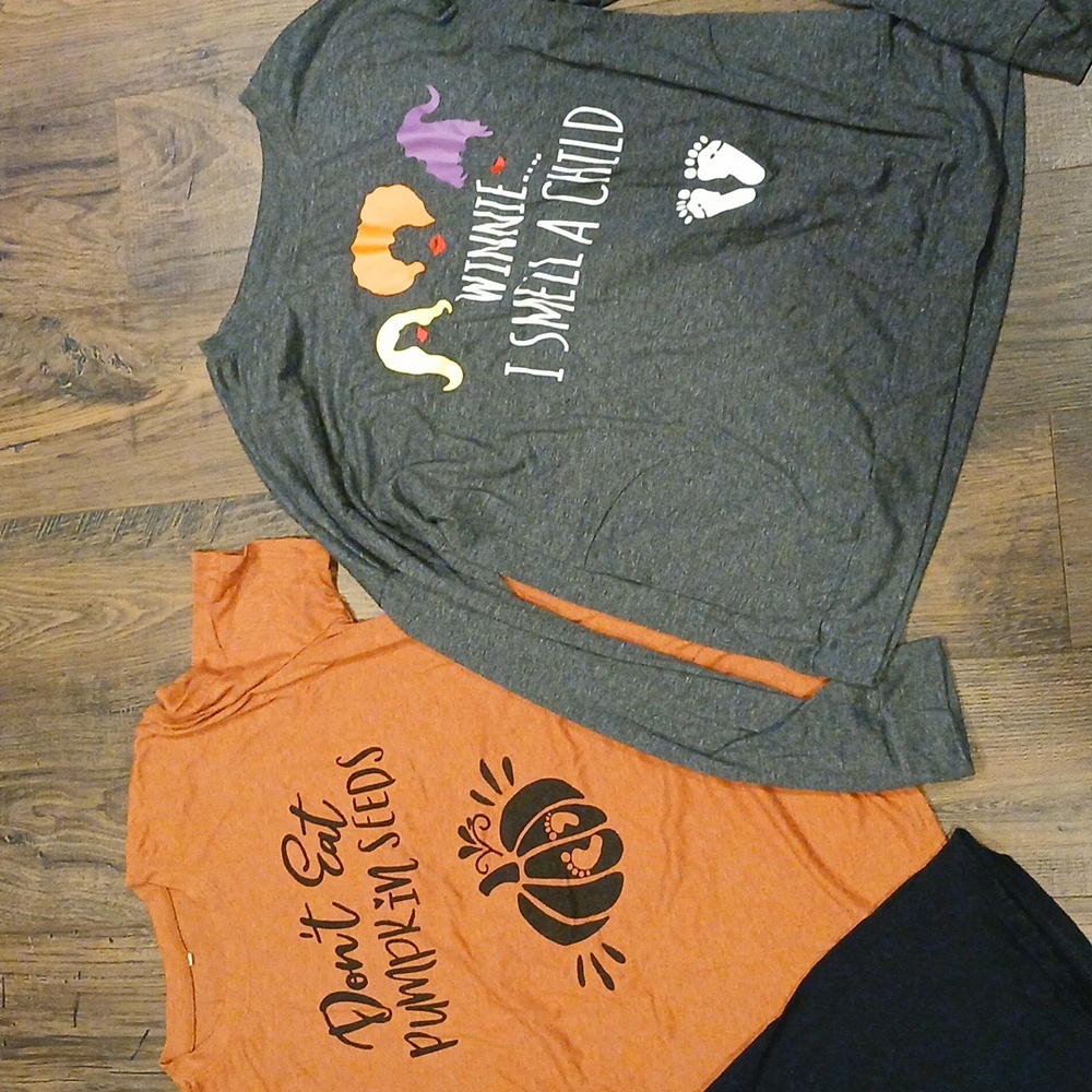 Fall plus size maternity shirts
